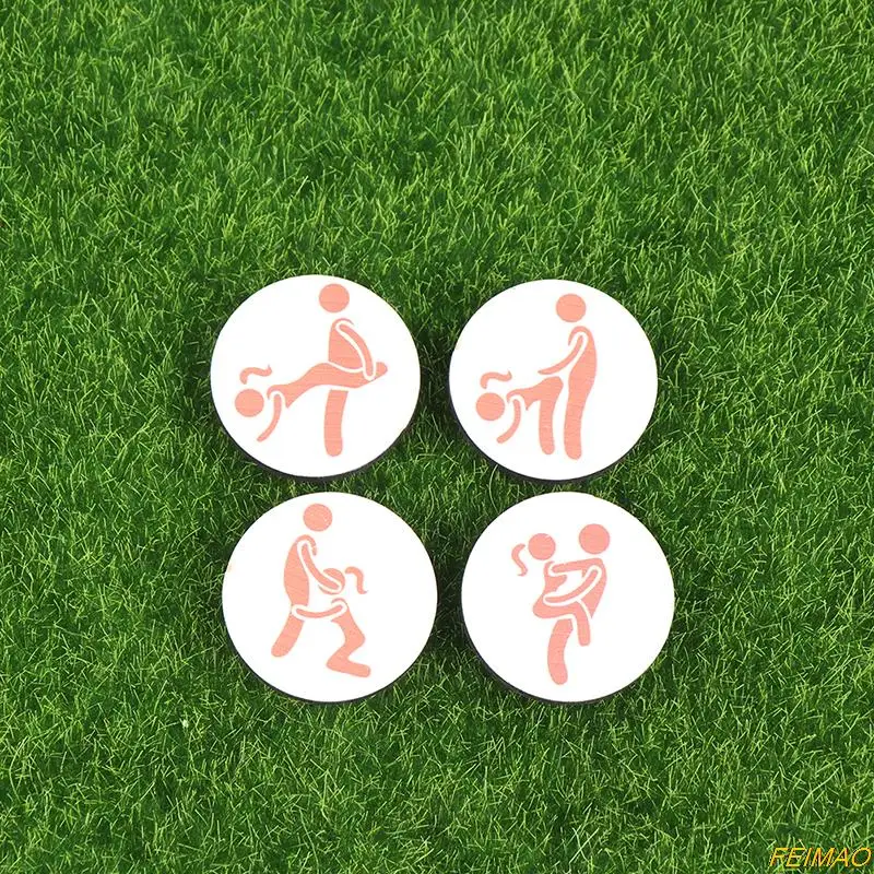 

4 Pcs Golf Ball Markers High Quality Lightweight Set Golf Gifts For Men Adult Handmade Humor Golf Ball Marker Golf Tees Portable