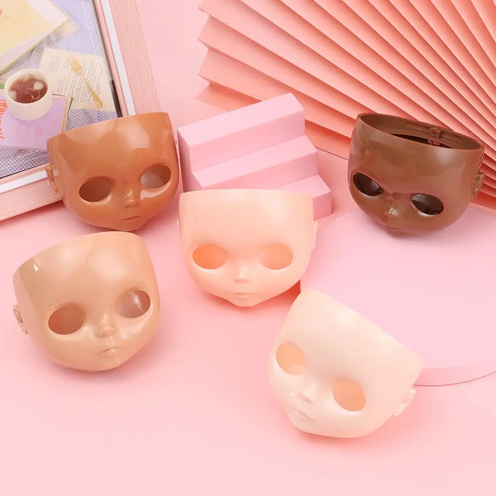 

1PC 7*8cm RBL Doll Heads Model DIY Doll Faceplate With Backplate No Makeup Face and Screw Toys Accessories Doll Parts Toy