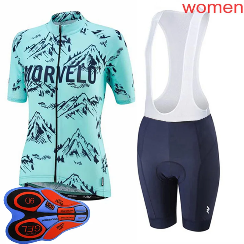 Женский велосипедный комплект из Джерси с коротким рукавом и шортов новинка 2019