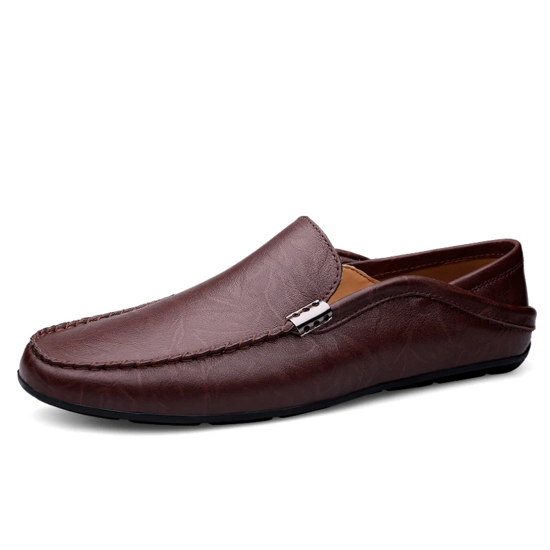 Мужские Водонепроницаемые Мокасины CLAXNEO Модные Кожаные слипоны дышащие мокасины