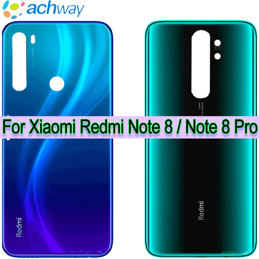 Новый чехол для аккумулятора Xiaomi Redmi note 8 pro Задняя стеклянная панель задняя