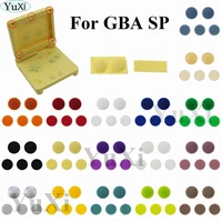 yuxi 1set for gba sp replacement screw dust plug cover rubber plug for gameboy advance sp shell housing luminous rubber