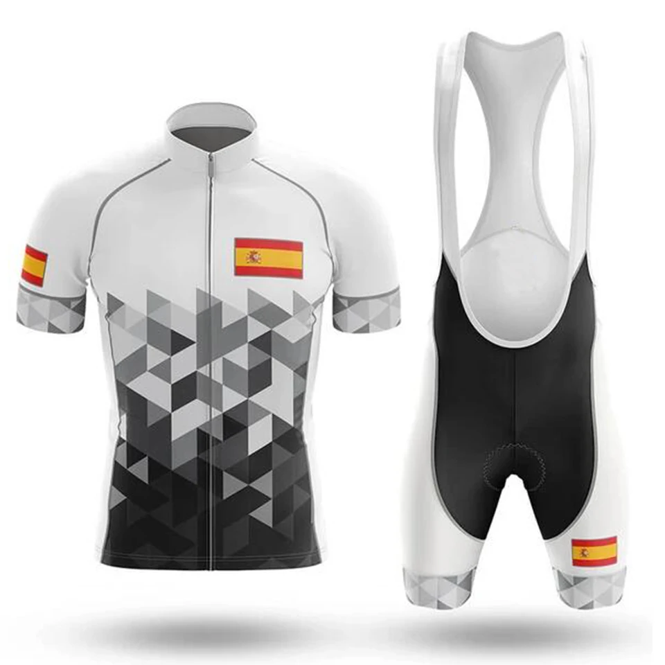 

Spain Cycling Sets Bike uniform Summer Cycling Jersey Set Road Bicycle Jerseys MTB Bicycle Wear Breathable Cycling Clothing