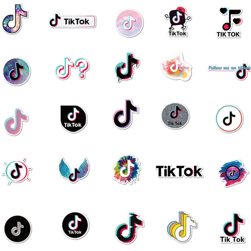 103050pcsset happy music graffiti waterproof skateboard travel suitcase phone laptop luggage stickers cute kids girl toys free global shipping