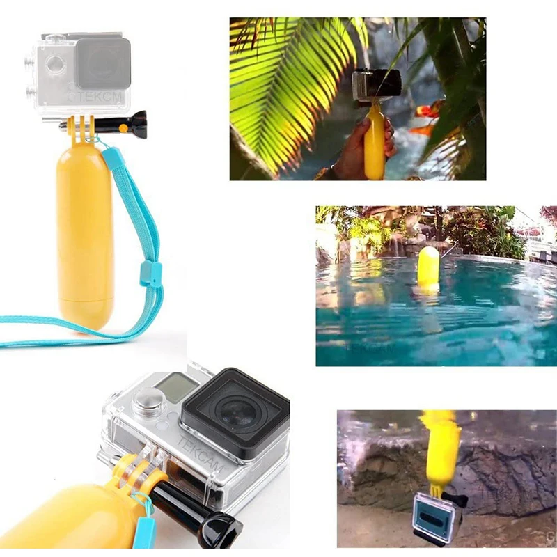 Плавающая рукоятка для экшн камеры GoPro Hero 9 8 7 6 5 4 Xiaoyi Yi 4K Sjcam SJ6 Go Pro|Чехлы экшн-камер|