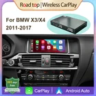 Беспроводной автомобильный декодер Apple CarPlay Android для BMW X3 F25 X4 F26 2011-2016, с камерой MirrorLink AirPlay, автомобильная задняя камера
