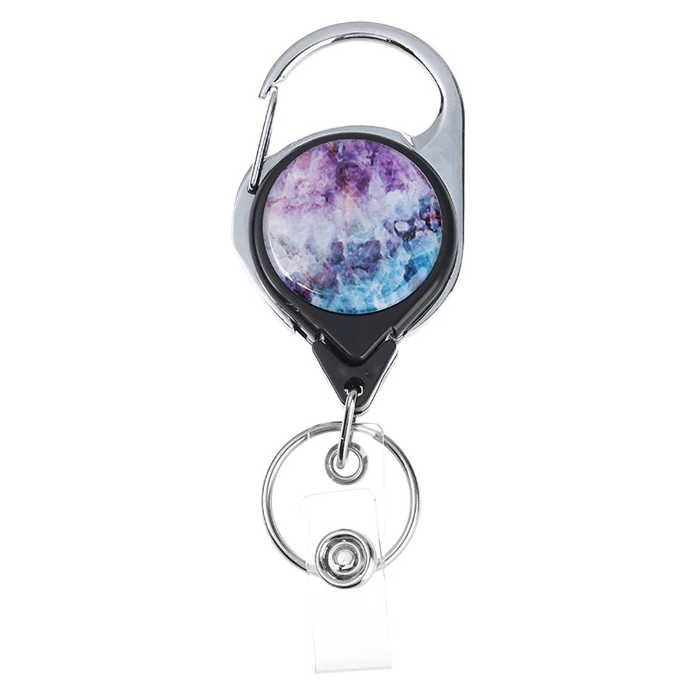 

Colorful Compass Map Retractable Doctor Nurse Badge Reel Clip ID Card Badge Holder Portable Durable Retractable Keychain