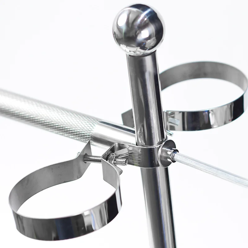 Нержавеющая сталь Parrot игровая площадка птица подставка с 4 питательными чашками