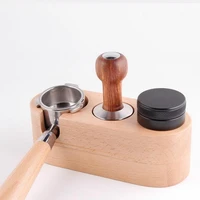 2022 quality barista tool coffee powder pad hammer coffee grinder cup coffee handle distributor dosing ring kitchen accessories