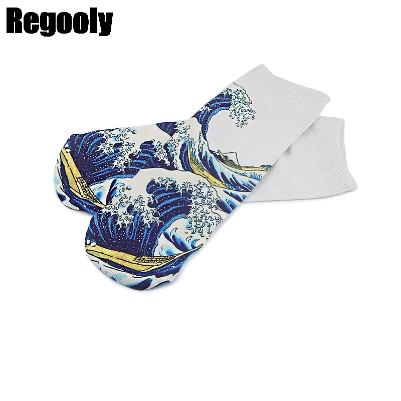 

Surfing in Kanagawa Prefecture season general spot breathable printed cotton sports casual sockshable cotton socks