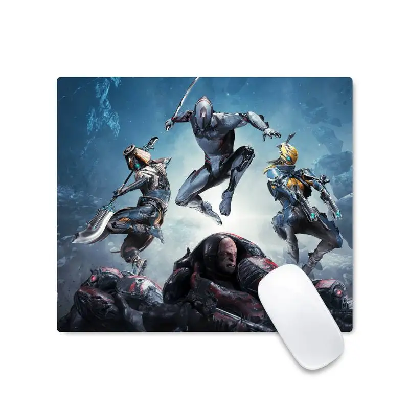 

warframe game Customized MousePads Laptop Anime Mouse Mat Mouse pad Desk Protect Game Officework Mat Non Cushion