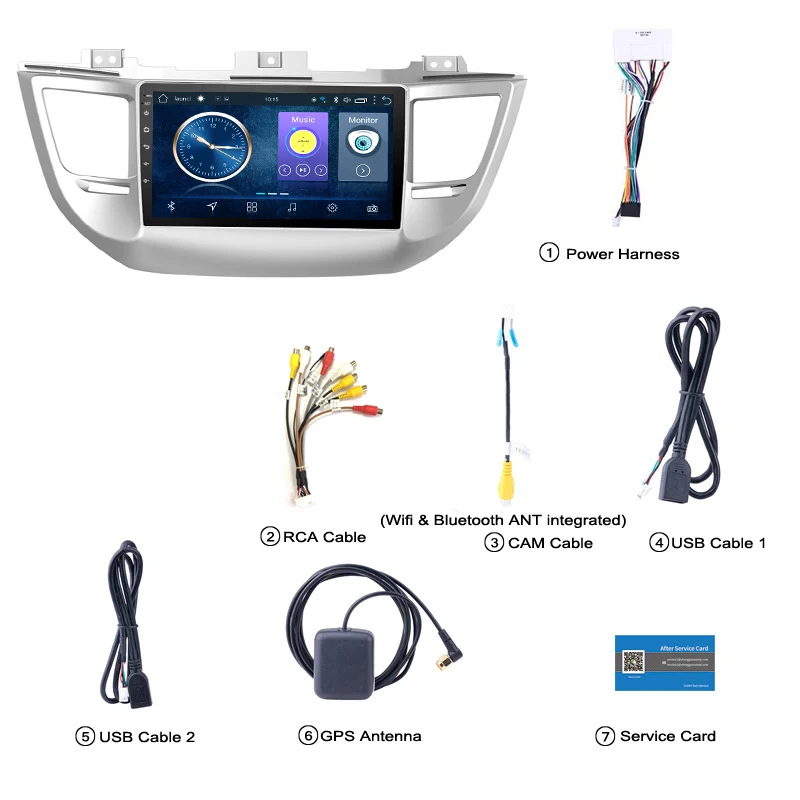 Автомобильная Мультимедийная система wanqi 9 дюймов android 8 1 GPS-навигация для Hyundai Tucson