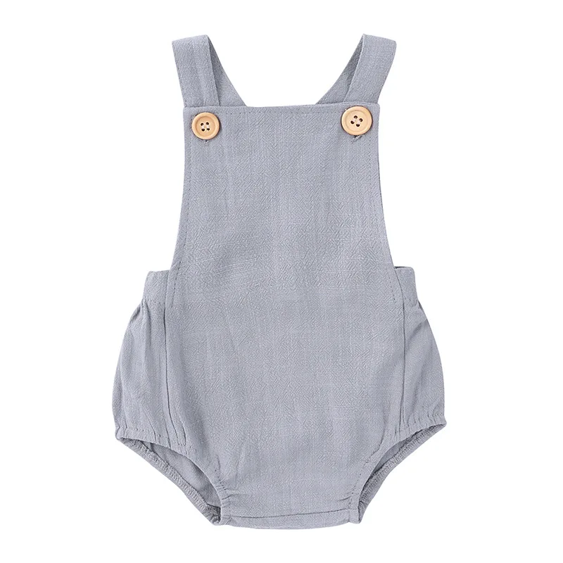 

Y.L.STUDIO Summer Baby Suspender Romper For Girls Boys Toddlers Fashion Overall Button Baby Clothing