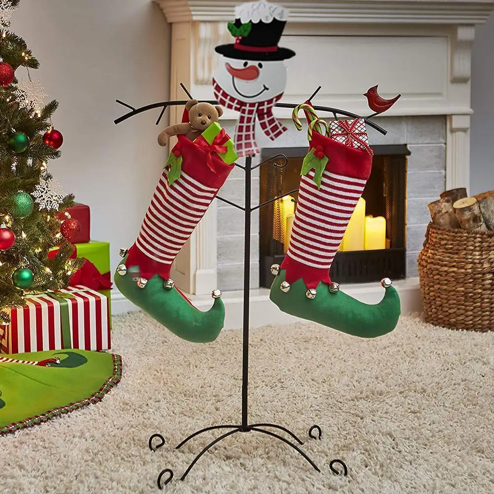 

Рождественская вешалка для носков, металлическая вешалка в форме ветки дерева, вешалка для одежды и ванной комнаты, невидимая сушилка, быто...