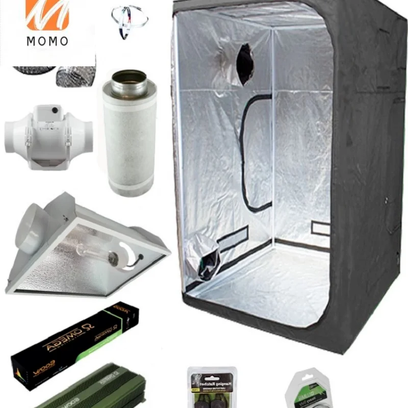 

Dark Room Hydroponic Complete Grow Tent Kits 100*100*200cm
