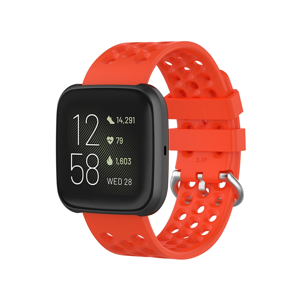 Сменный ремешок для Fitbit Versa 2, мягкий силиконовый водонепроницаемый ремешок на запястье, спортивные аксессуары, ремешок для Fitbit Versa/Versa 2, ремешок