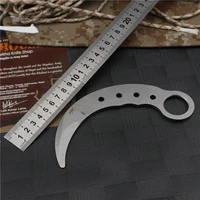 training karambit stainless steel fixed blade knife pocket army knives edc hunting knifes survival tactical utility outdoor tool
