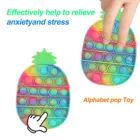 Новые Пузырьковые игрушки-антистресс для взрослых и детей, антистресс в виде ананаса, сенсорная детская игрушка, особые потребности, антистресс #3