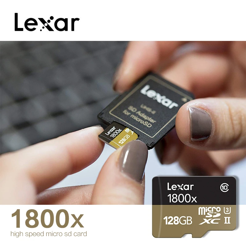 Lexar 1800X карты памяти 32 Гб 64 Гб Профессиональный микро SD карты Class10 UHS-II U3 SDHC/SDXC 270 МБ/с., мicro SD, TF карта