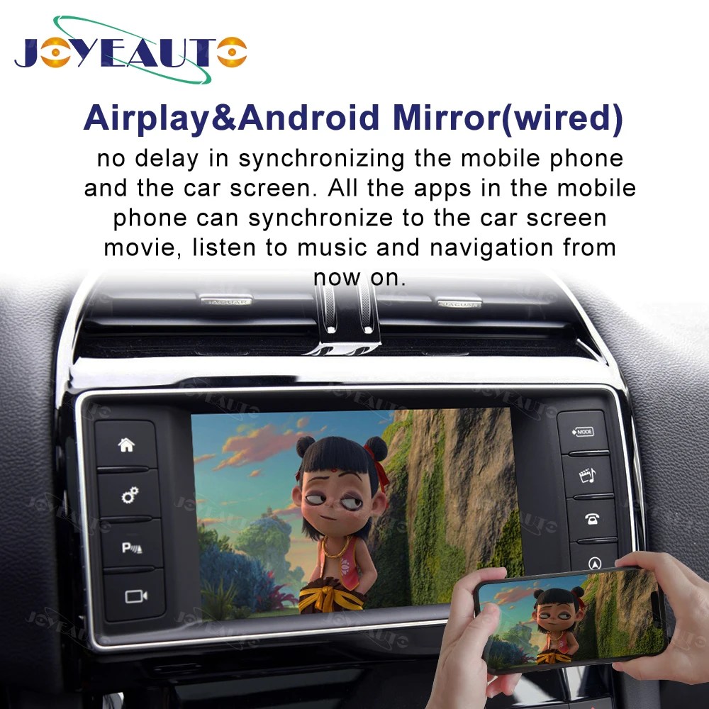 Joyeauto беспроводной Apple Carplay для Jaguar F Pace SUV 2015 Android Auto Mirror Wifi iOS13 Автомобильная камера