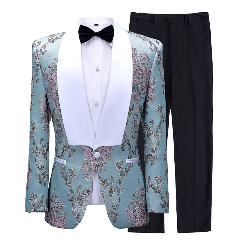 

New arrival men's suit two-piece best man costume wedding dress men's suit suit slim Korean version of the new dress
