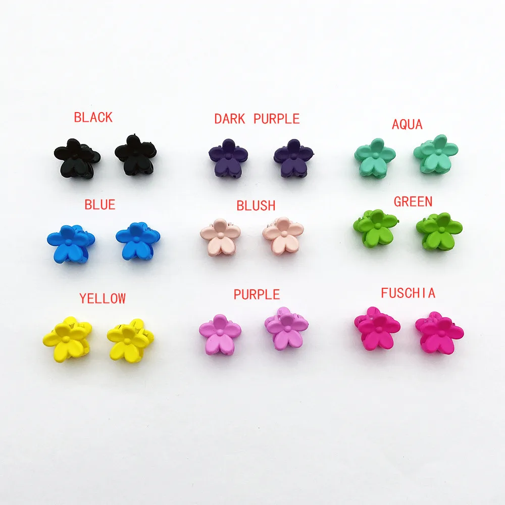 9 пар/карточка маленький акриловый цветочный Краб для волос зажим новый дешевый
