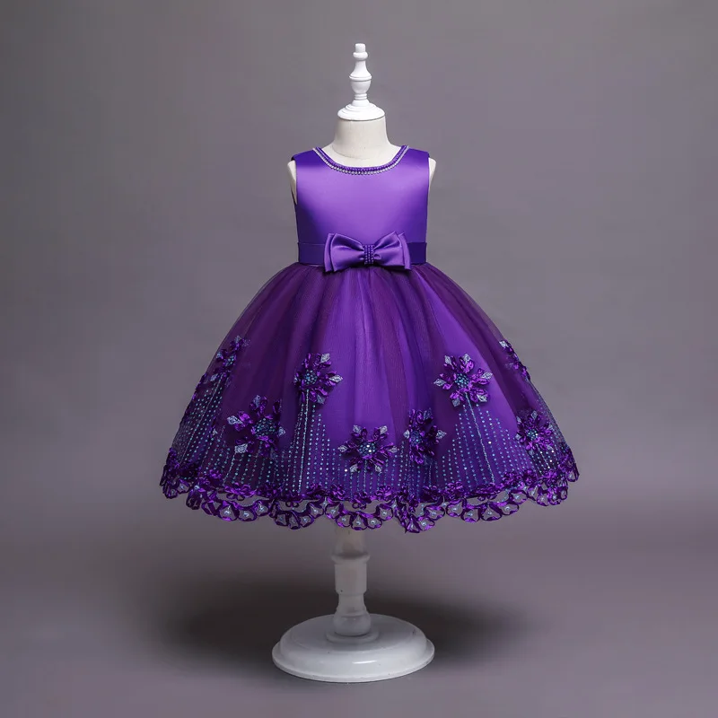 Детская одежда платье для девочек с цветами вечерние свадебные платья подружки