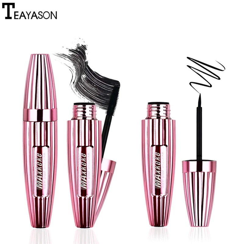 4D Charm тушь для ресниц водостойкая не Цветущая толстая завивки натуральные мягкие