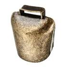 Корова Лошадь овца выпас медные колокольчики большие утолщенные колокольчики для крупного рогатого скота Овцы медные колокольчики громкий хрустящий широкоугольный предотвращает потерю