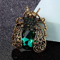 zlxgirl hot quality vivid crystal bee brooch fashion christmas gifts vintage hijab scarf accessories punk hats jewelry