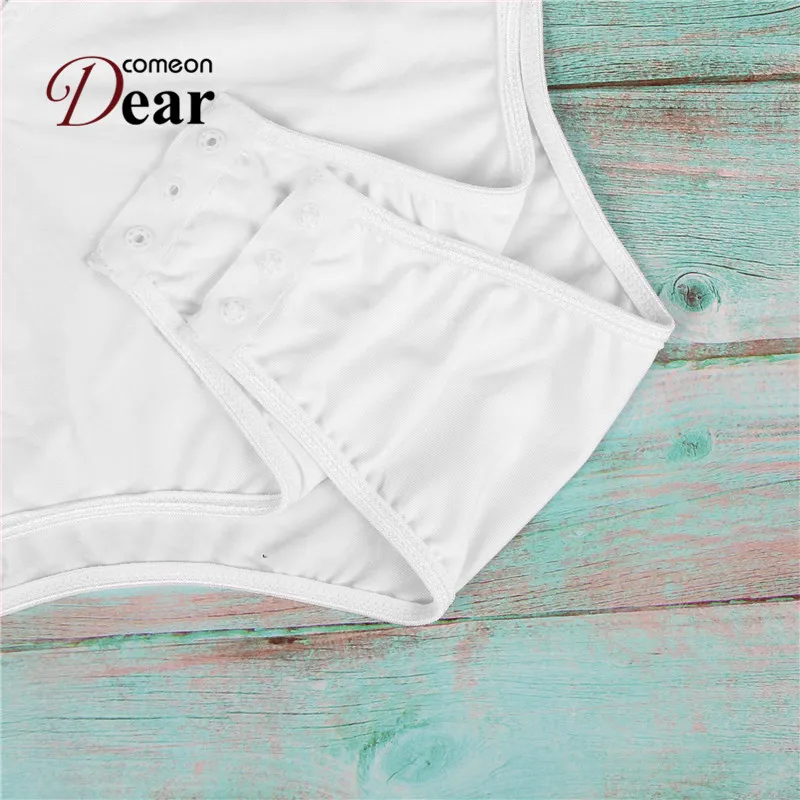

Comeondear Lace Bodysuit Sexy Body Suit Lingerie Hot Jumpsuit Women Playsuits Plus Size Embroidery Transparent Overalls RA80821
