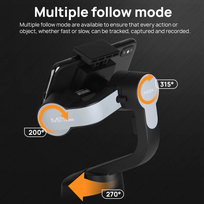Складная MOZA Mini S 3 осевой ручной шарнирный стабилизатор для камеры iPhone IOS/Android