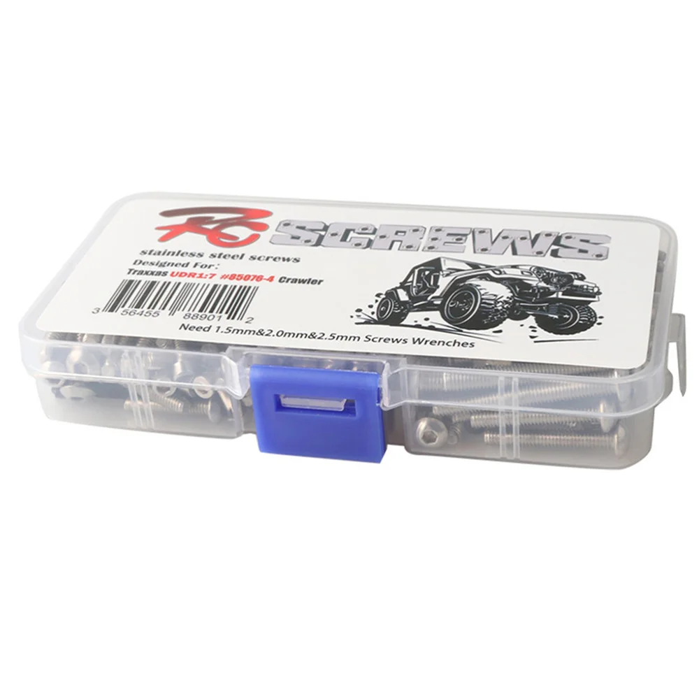 

370Pc UDR1:7 Accessories RC Car Screw Stainless Steel Screws Box Repair Tool Kit for RC Car