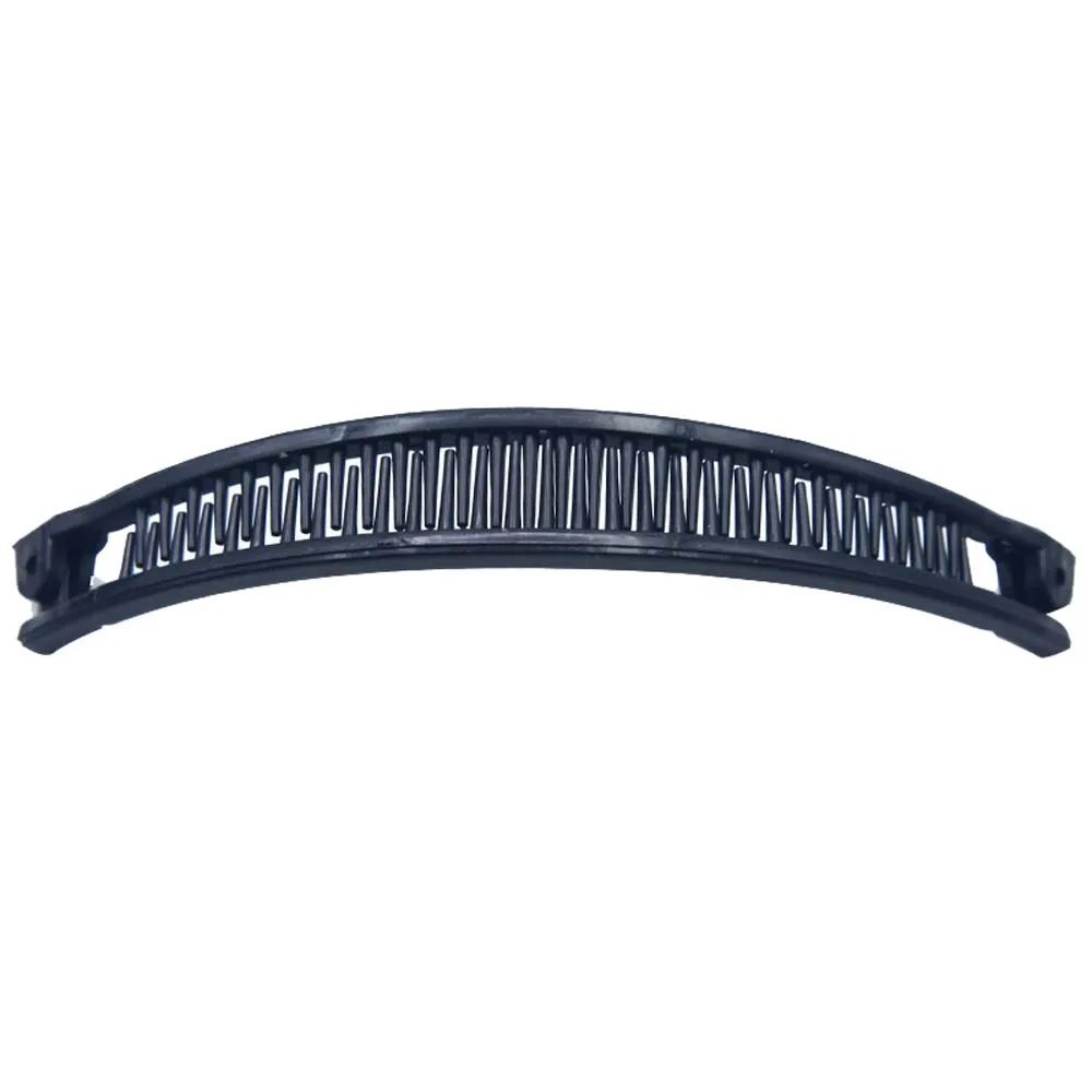 Заколка для волос в форме банана Корейская расческа заколка чёрная/белая