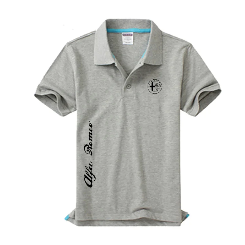 Высокое качество Alfa Romeo Логотип рубашка поло брендовая одежда мужские модные