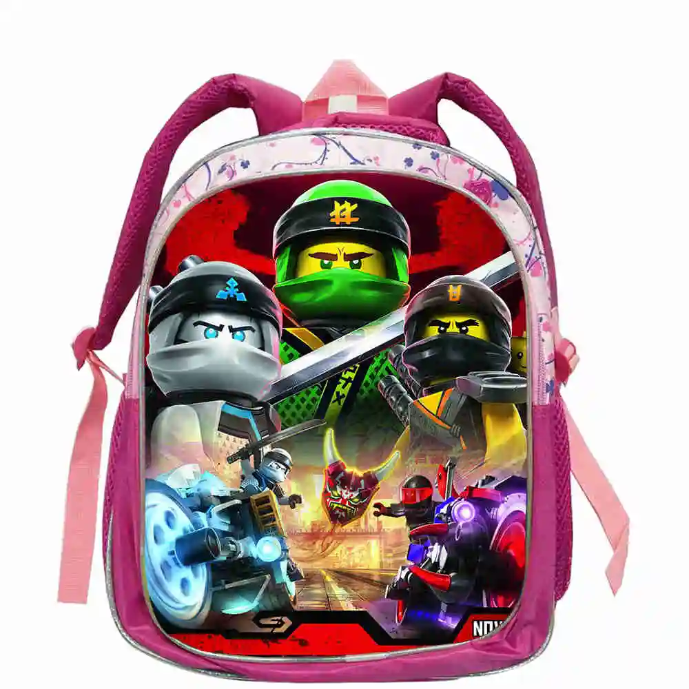 Школьные ранцы Ninjago для мальчиков модные повседневные Рюкзаки с принтом 12 5 дюйма