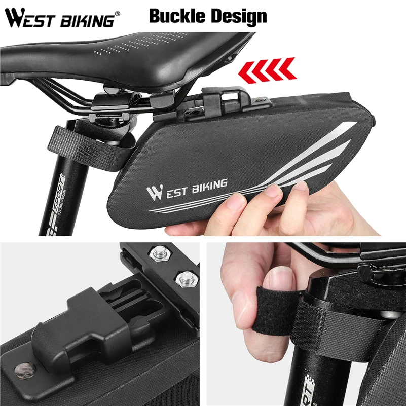 WEST BIKING Водонепроницаемая велосипедная сумка для седла переносная сиденья