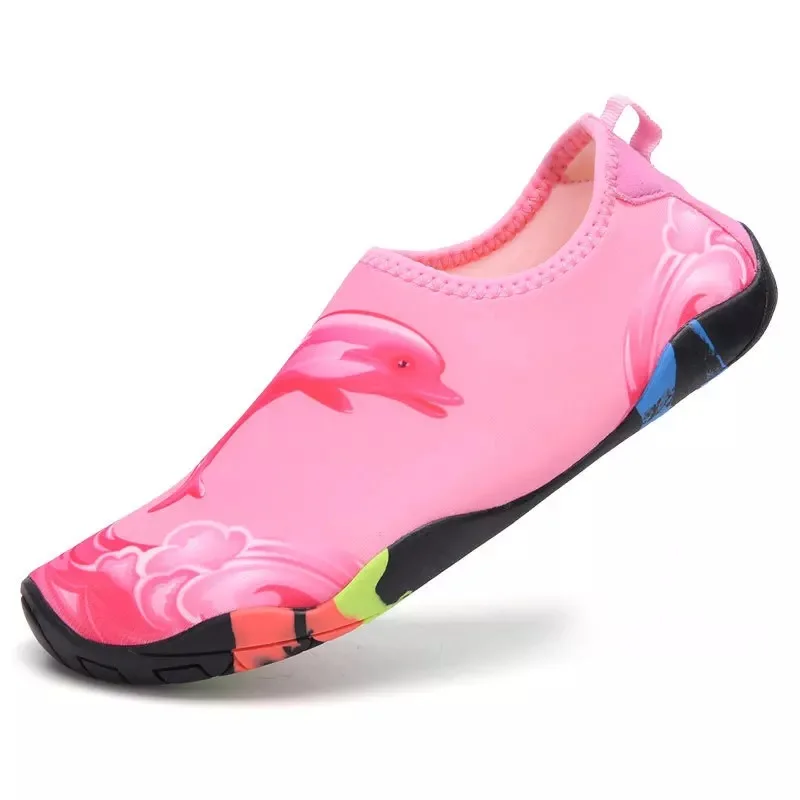 Swim Shoes Couple Outdoor Sand Beach Walking Quick Dry Shoes Lightweight Slip-On Durable Water Drain Aqua Shoes