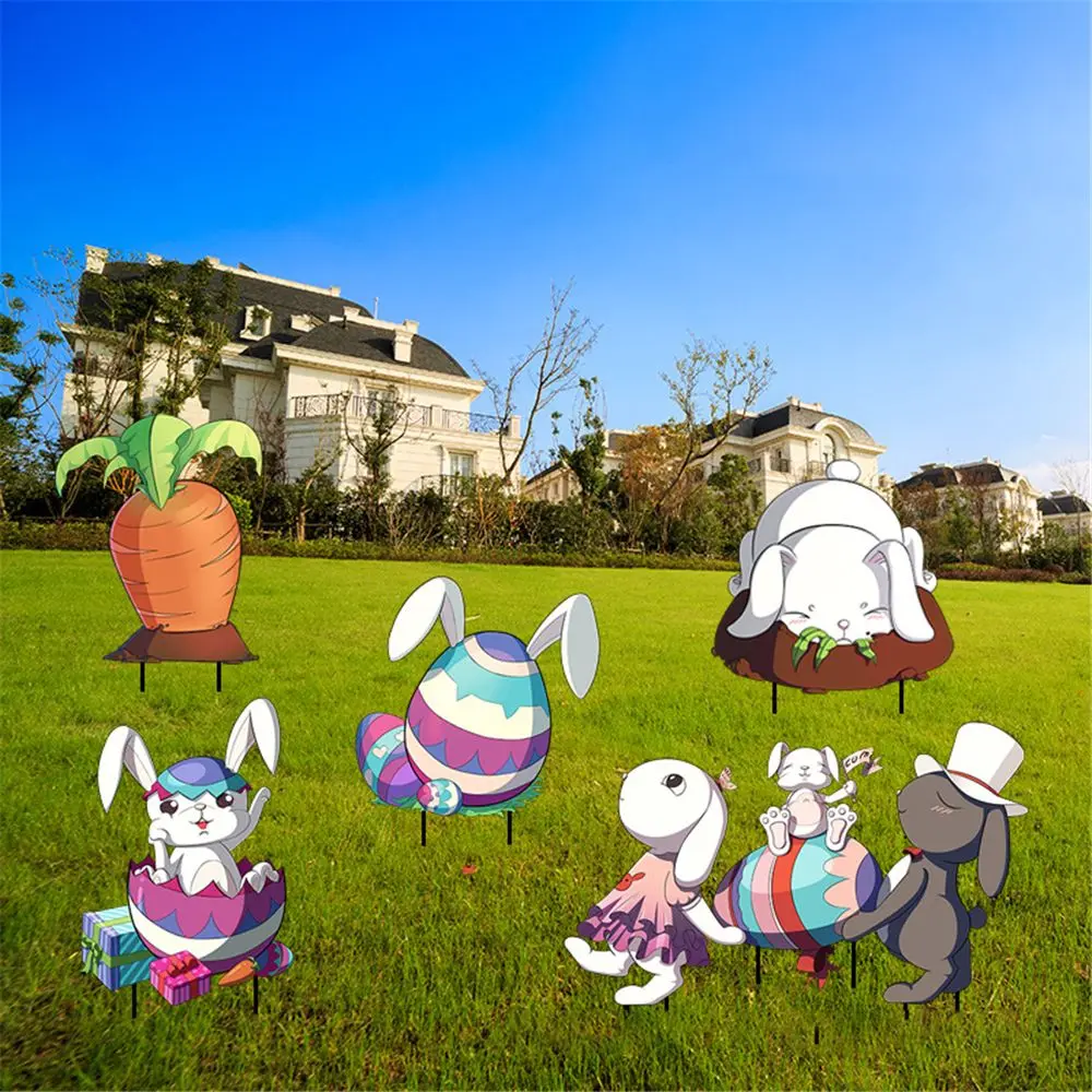 

Товары для сада, газона, реквизит для вечеринки, пасхальные украшения, пасхальные дворы, знаки, коньки, яйца, моркови, декоративные знаки на к...