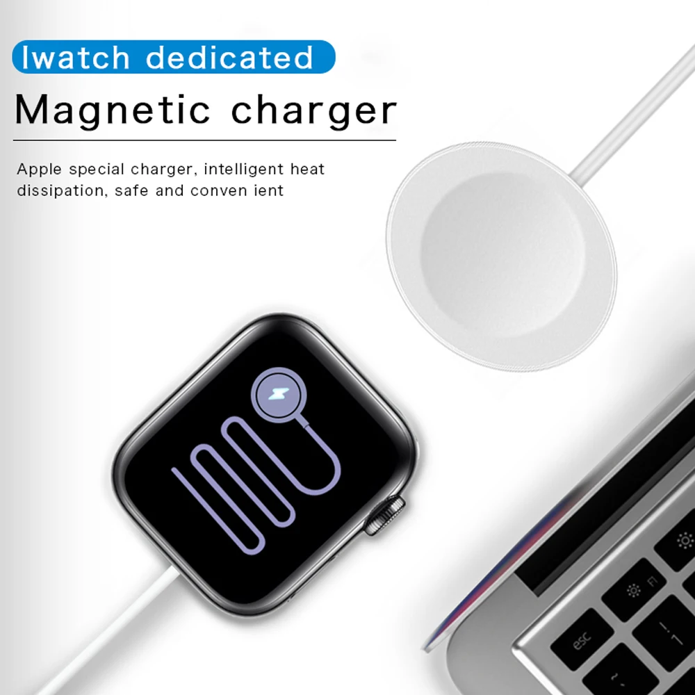 

Fast Charger for Apple Watch 6 5 4 3 2 SE 1 Magnetic Wireless Charger Cable for iWatch Series Portable Mini USB Charging Dock