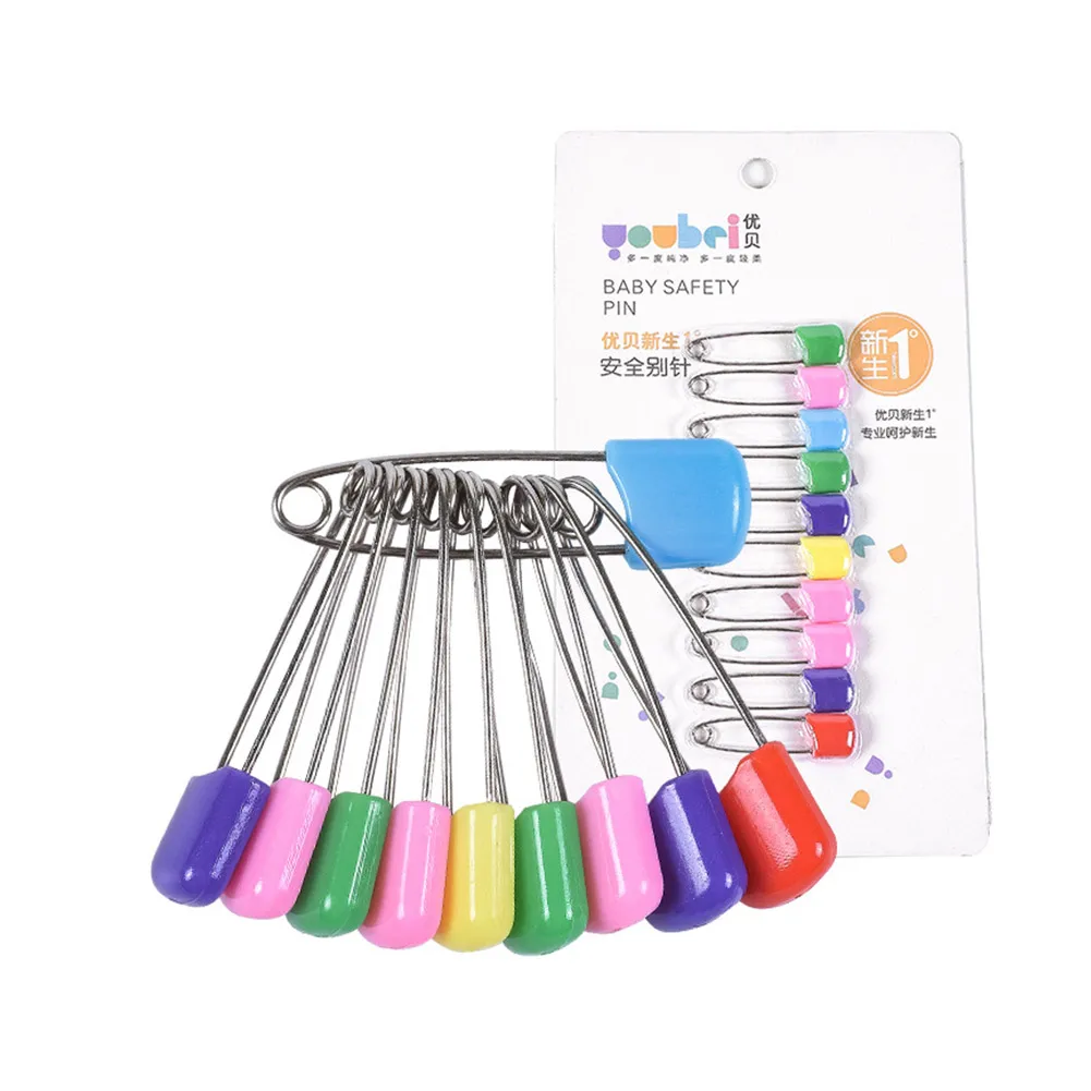 10 шт. разноцветные защитные булавки для детских подгузников | Дом и сад