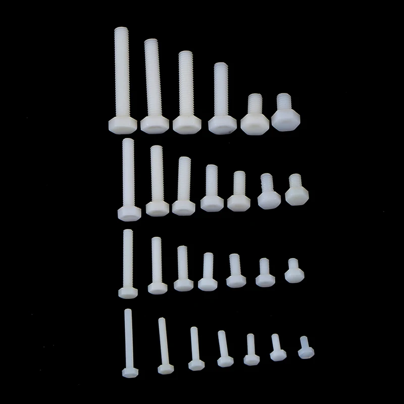 

M3 M4 M5 M6 nylon outer hexagon screw plastic hexagon bolt insulated plastic screw изолированный пластмассовый винт