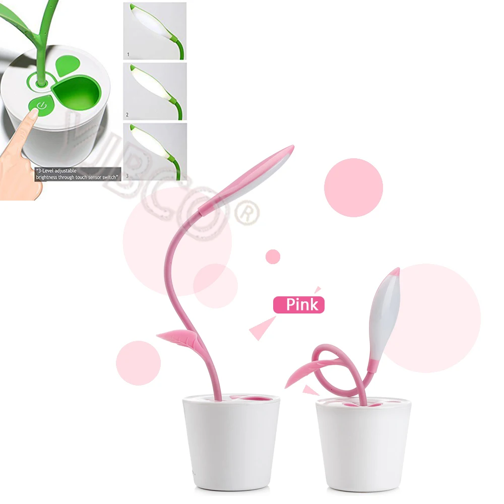 Приглушаемая сенсорная Светодиодная настольная лампа светодиодный