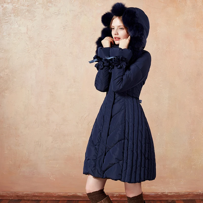 Новинка зимы 2018 женские обнаруживаемые помпоны из лисьего меха бандажный тонкий