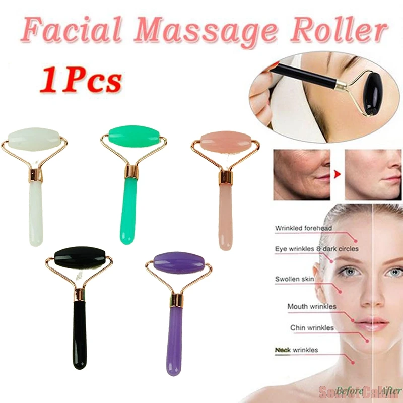 

Facial SPA Massage Roller Single Head Beeswax Slimming Beauty Health Skin Care 1 Pcs