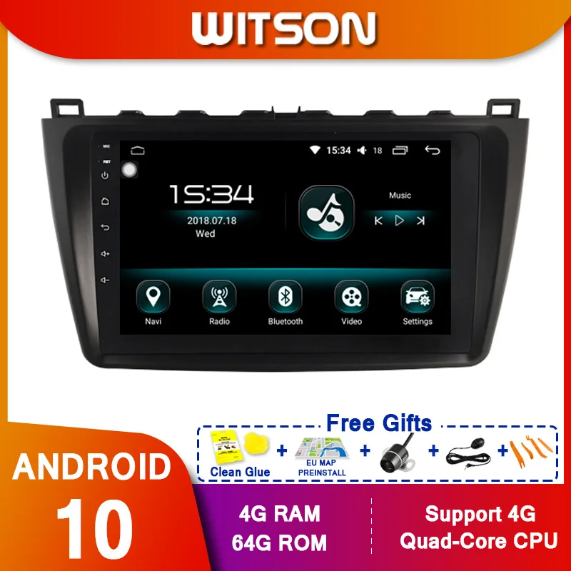 WITSON 9 &quotFULL HD сенсорный экран Android 10 0 Восьмиядерный Автомобильный GPS