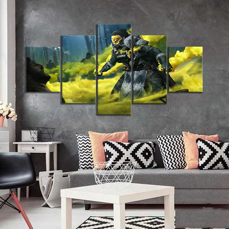 Холст без рамки 5 шт. Апекс-легенды ищейка FPS игра настенное искусство HD плакаты