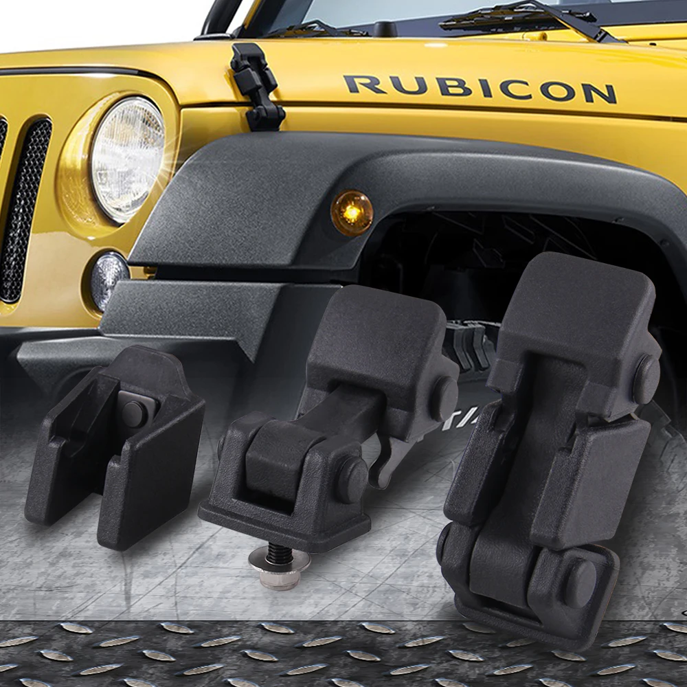 Капот защелка и скобы пара для Jeep Wrangler TJ 1997 2006 модель 2 шт./компл.|Капоты| |