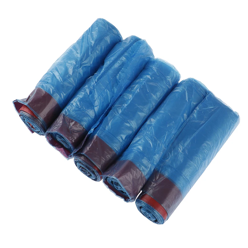 

15PCS/Roll Portable Garbage Trash Bag Home Kitchen Dustbin Bin Drawstring Solid Eco-friendly Bag Environmentally Degradable