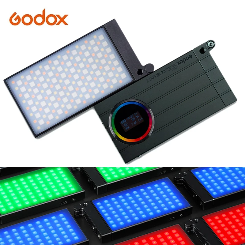 Godox M1 2500k-8500k полноцветный RGB светодиодный светильник Карманный алюминиевый сплав